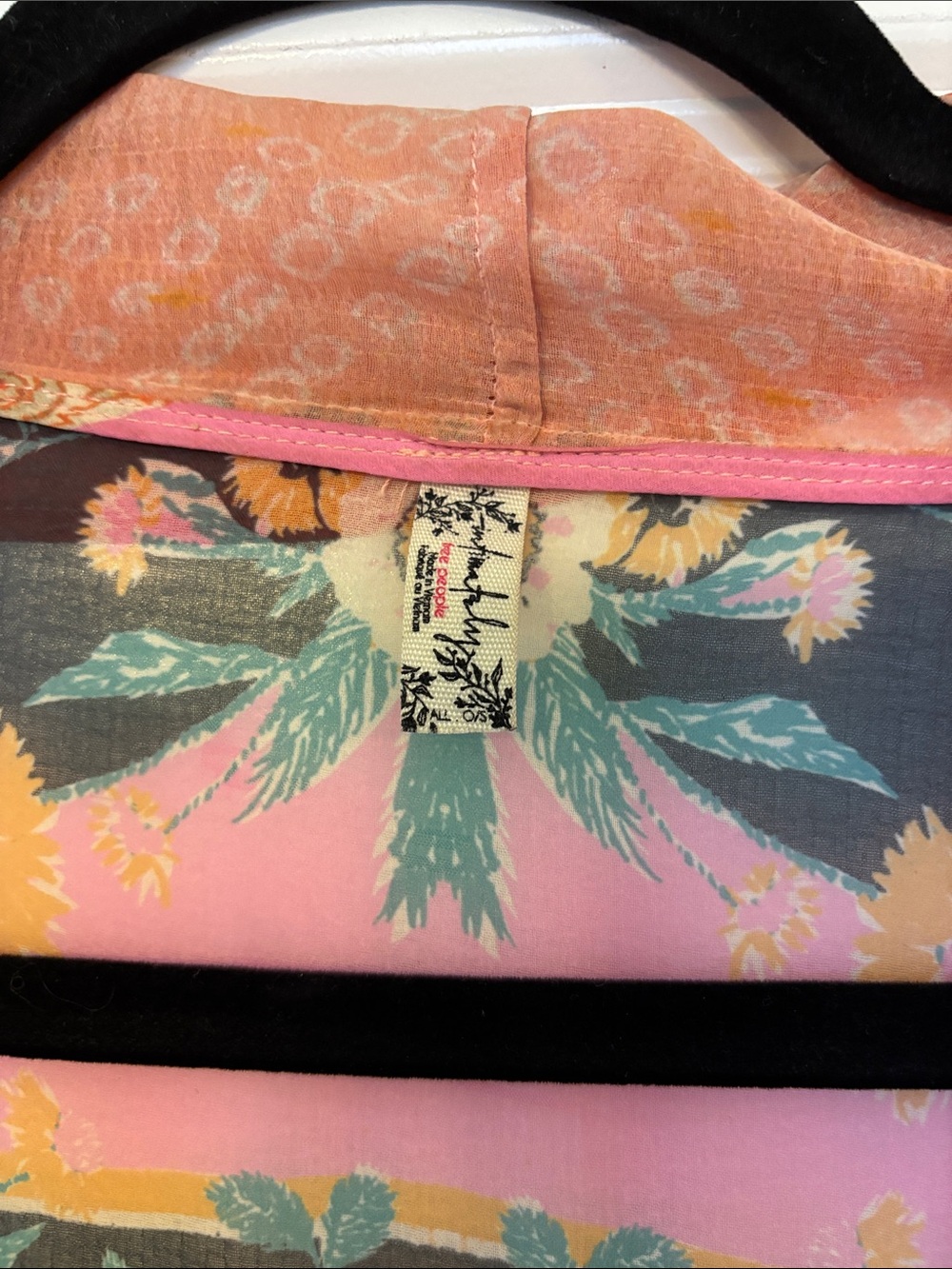 Free People - Colorful Sheer Kimono - Picture 2 of 9